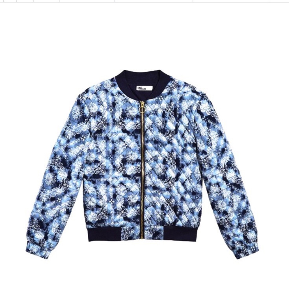 Blue and white coastal cool jacket